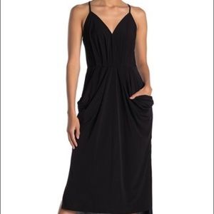 BCBG Gathered Midi Dress